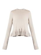 Elizabeth And James Kent Ruffle-trimmed Cotton-blend Sweater