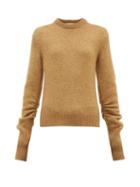 Matchesfashion.com Chlo - Ruched Sleeve Sweater - Womens - Camel