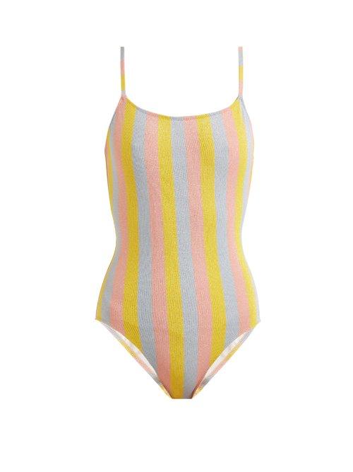 Matchesfashion.com Solid & Striped - The Nina Striped Swimsuit - Womens - Multi Stripe
