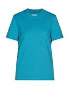 Bottega Veneta - Logo-embroidered Jersey T-shirt - Womens - Blue