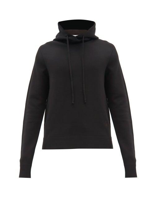 Matchesfashion.com Bottega Veneta - Wool-blend Hooded Sweatshirt - Mens - Black