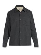 Matchesfashion.com Acne Studios - Long Sleeved Cotton Shirt - Mens - Grey