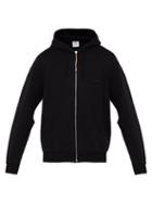Matchesfashion.com Vetements - Logo Embroidered Cut Out Hooded Sweatshirt - Mens - Black