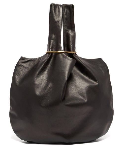 Matchesfashion.com Albus Lumen - Sensillo Jumbo Leather Bag - Womens - Black