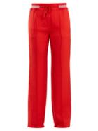 Matchesfashion.com Valentino - Slim Leg Faille Track Pants - Womens - Red