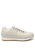 A.p.c. - Leonard Suede And Mesh Trainers - Mens - White