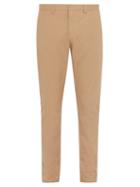 Matchesfashion.com Ami - Mid Rise Cotton Chino Trousers - Mens - Beige