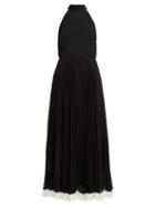 Matchesfashion.com Zimmermann - Sunray Pleated Chiffon Midi Dress - Womens - Black