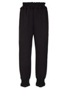 Simone Rocha - Shirred High-rise Jersey Trousers - Womens - Black