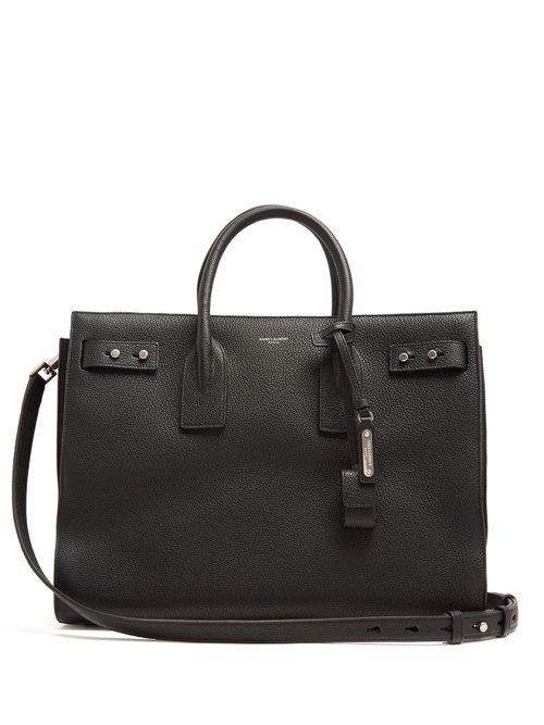 Matchesfashion.com Saint Laurent - Sac De Jour Medium Grained Leather Tote - Womens - Black