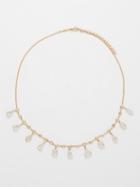 Jacquie Aiche - Diamond, Moonstone & 14kt Gold Necklace - Womens - Gold Multi