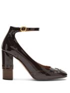 Chloé Perry Block-heel Patent-leather Pumps