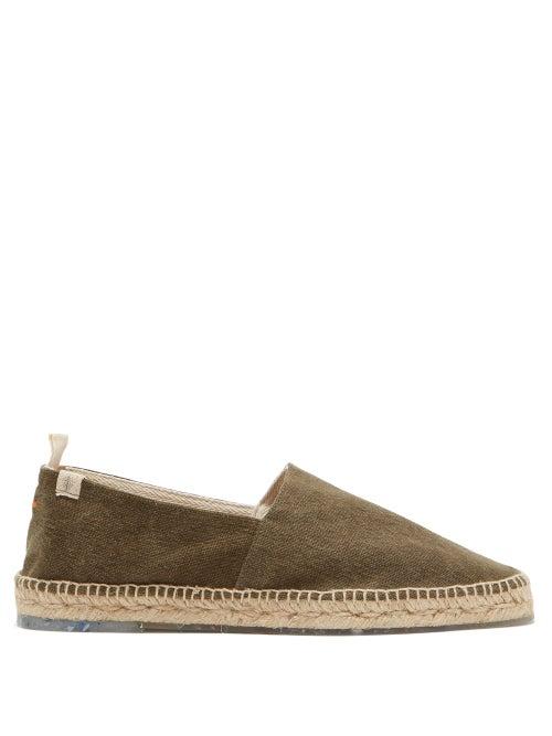Matchesfashion.com Castaer - Pablo Canvas And Jute Espadrilles - Mens - Khaki