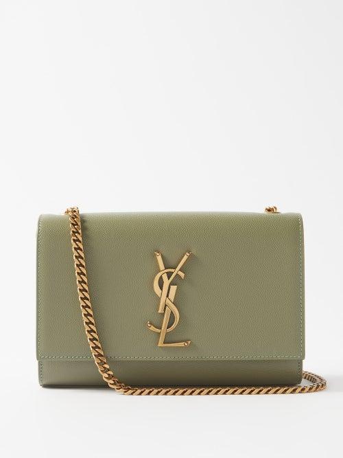 Saint Laurent - Kate Small Leather Cross-body Bag - Womens - Light Green