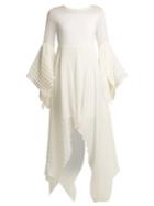 Chufy X Juan Hernandez Daels Pleated Silk Dress