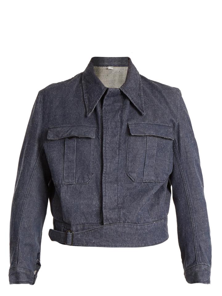 Myar 1980s Italian Air Force Denim Ike Jacket