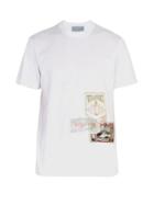 Matchesfashion.com Martine Rose - Patchwork Flyer Cotton Jersey T Shirt - Mens - White Multi