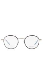 Saint Laurent Eyewear - Round Metal Glasses - Mens - Black