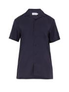 Matchesfashion.com Onia - Vacation Poplin Shirt - Mens - Navy