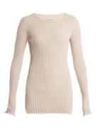 Matchesfashion.com Apiece Apart - Second Skin Ribbed Knit Cotton Top - Womens - Ivory