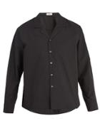 Commas Point-collar Cotton-poplin Shirt
