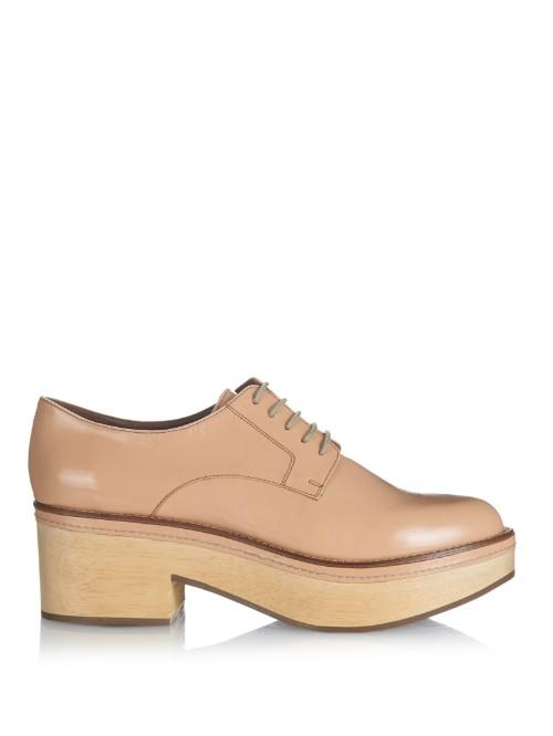 Rachel Comey Fontaine Patent-leather Lace-up Flatforms