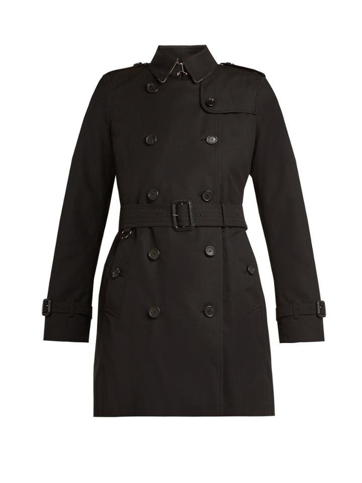 Burberry Kensington Belted Cotton Trench Coat