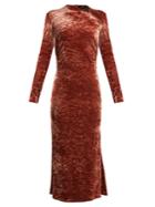 Rachel Comey Surveillance Crushed-velvet Dress