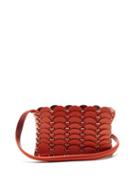 Matchesfashion.com Paco Rabanne - Small Leather Chainmail Cross-body Bag - Womens - Red