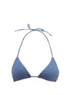 Matchesfashion.com Matteau - The String Triangle Bikini Top - Womens - Blue