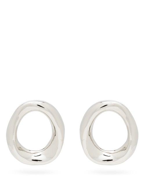 Matchesfashion.com Marni - Hoop-pendant Earrings - Womens - Silver