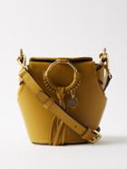 See By Chlo - Joan Grained-leather Bucket Bag - Womens - Khaki