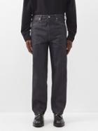Jil Sander - Logo-patch Denim Straight-leg Jeans - Mens - Dark Blue