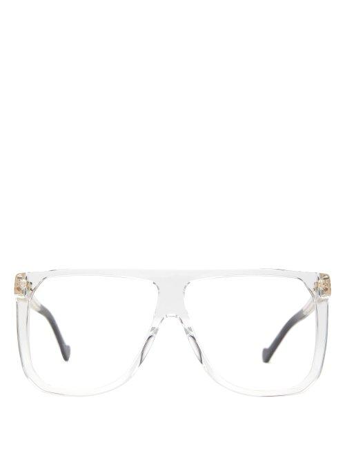 Matchesfashion.com Loewe - Filipa Acetate Glasses - Womens - White