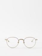Matsuda - Round Titanium Glasses - Mens - Gold