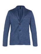 Matchesfashion.com Harris Wharf London - Jaspe Single Breasted Linen Blazer - Mens - Denim