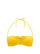 Matchesfashion.com Melissa Odabash - Malaysia Laced Bandeau Bikini Top - Womens - Yellow