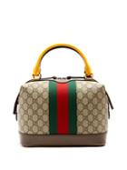 Gucci Gg Supreme Canvas And Leather Bag