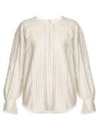 Chloé Diamond-lace Trimmed Cotton Top