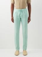 Thom Sweeney - Linen-slub Trousers - Mens - Green