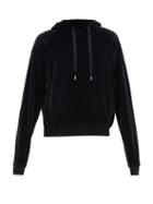 Matchesfashion.com Haider Ackermann - Hooded Cotton-blend Velour Sweatshirt - Mens - Black