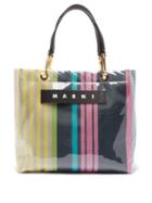 Matchesfashion.com Marni - Glossy Grip Medium Pvc Tote Bag - Womens - Pink Multi