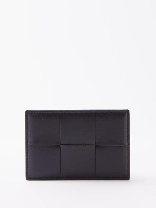 Bottega Veneta - Urban Intrecciato-leather Cardholder - Mens - Navy