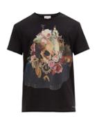 Matchesfashion.com Alexander Mcqueen - Still Life Print Cotton T Shirt - Mens - Black Multi
