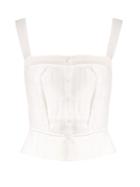 Thierry Colson Rossa Pleated Cotton-blend Voile Cami Top
