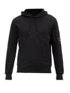 C.p. Company - Goggle-lens Cotton-jersey Hooded Sweatshirt - Mens - Black