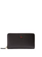 Matchesfashion.com Gucci - Agora Grained Leather Travel Wallet - Mens - Black Multi