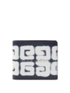 Givenchy - 4g-spraypaint Leather Bi-fold Wallet - Mens - Navy Multi