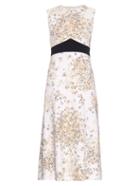 Giambattista Valli Daisy-print Crepe Dress