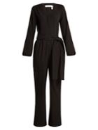 See By Chloé Long-sleeved Stretch-crepe Jumpsuit